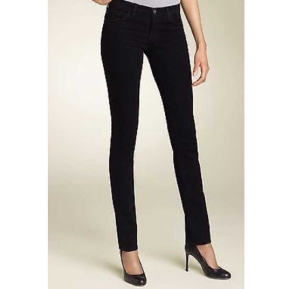 J Brand Black Straight Leg Jeans